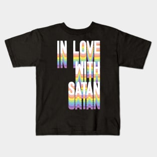 In Love With Satan \ Aesthetic Illustration Art Kids T-Shirt